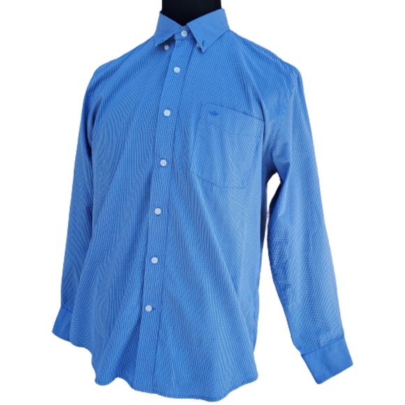 Dockers Classic Fit Button Up Work Shirt Plaid L - Picture 2 of 10